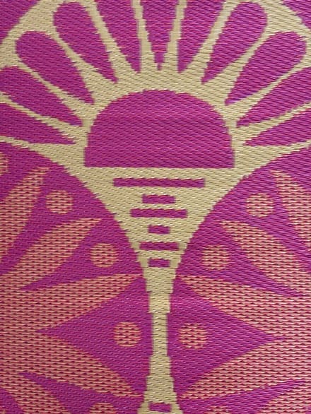 Buitenkleed 180-270, roze/goud/paars/geel