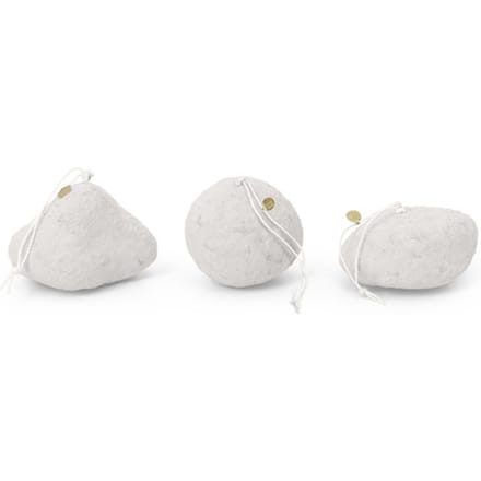 Ferm Living - Sneeuwbal Ornamenten Set - wit