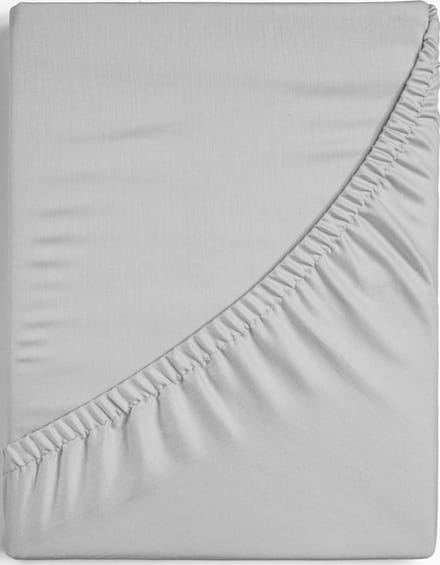 Egyptisch Percale Katoen - Hoeslaken - Warm Grijs - 90x210 cm - Dreamers Den