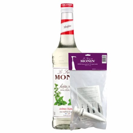 Monin Siroop Mojito Mint 70 cl + Pompje