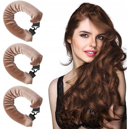 3x Zachte Haarrollers - Velvet Papiloten voor Natuurlijke Krullen
