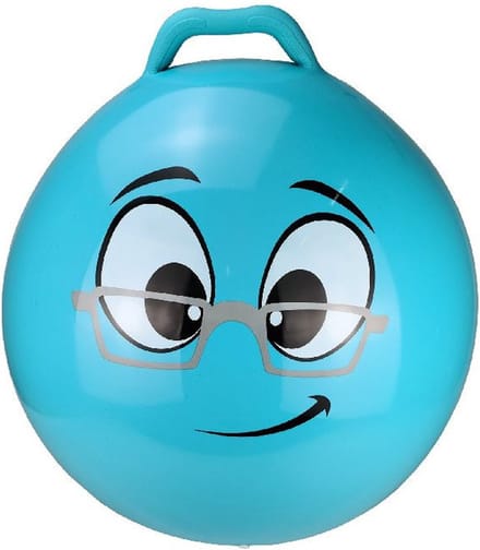 Skippy Buddy Skippybal Emoticon - blauw - 55 cm - emoticon - buitenspeelgoed