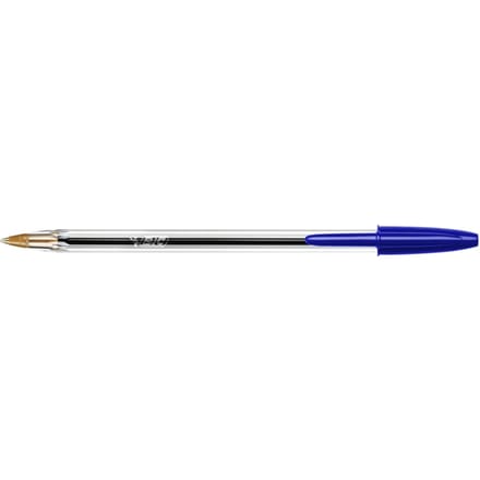 Balpen Bic Cristal medium blauw in tubo verpakking