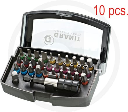 Granit GRANIT BLACK EDITION 1/4'' Bitbox - Bitset 32-delig Schroefbitjes
