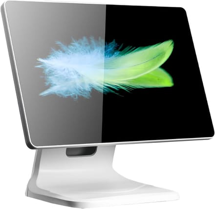 Touchscreen Kassasysteem - Alles-in-één POS - Zakelijke Administratie - Snelle i3 Processor - 156 Inch Scherm - Wit