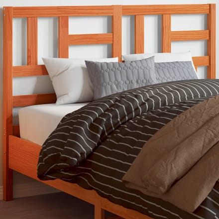 vidaXL Hoofdbord 180 cm massief grenenhout wasbruin