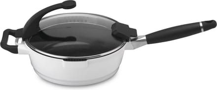 BergHOFF Virgo Line Braadpan met Deksel - 28 cm - Aluminium - Wit
