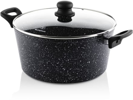 Westinghouse Braadpan – Ø 28 cm – Inductie – Inclusief Deksel – Black Marble