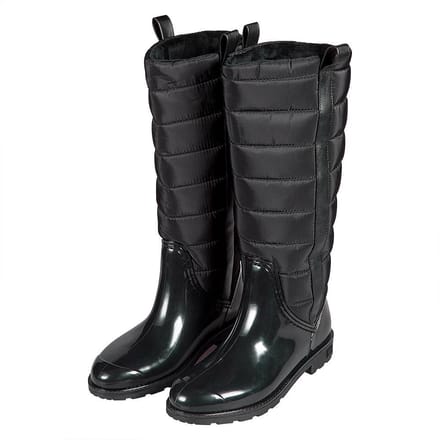 XQ - Regenlaarzen Dames - Fashion - PVC - Zwart - Hoge regenlaarzen