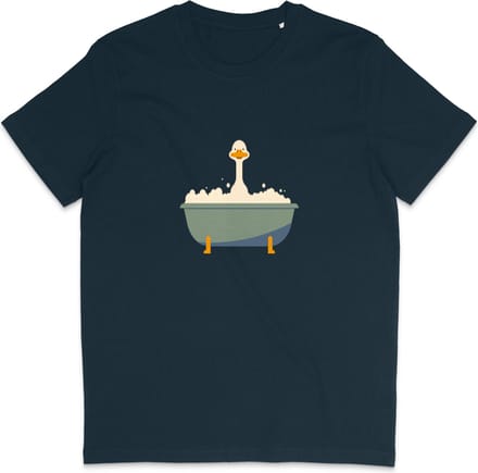 Grappig Heren en Dames T Shirt - Badeend - Blauw - M