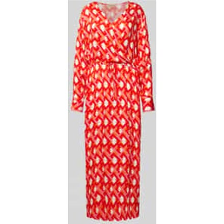 Jurk van viscose met all-over motief
