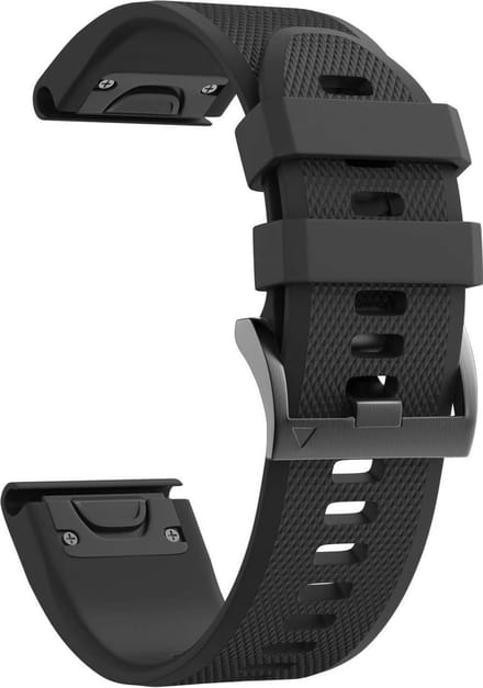 Band voor Garmin Instinct 2S / Garmin Instinct 2S Solar / Garmin D2 Delta S - Zwart siliconen 20 mm QuickFit Phonillico®