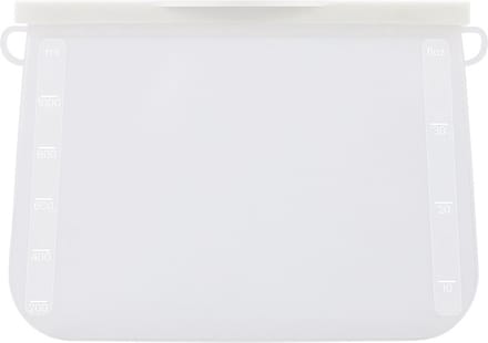 Nixnix® - Siliconen Vershoudzakken Wit - 3 maten - 500ml 1000ml 1500ml