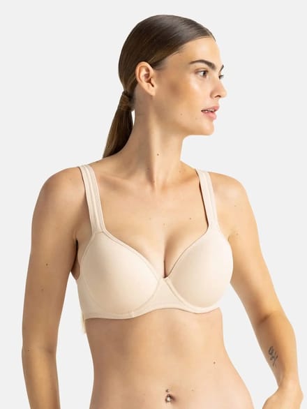 Dorina T-shirt BH met beugel - Rachel - 70D - beige.
