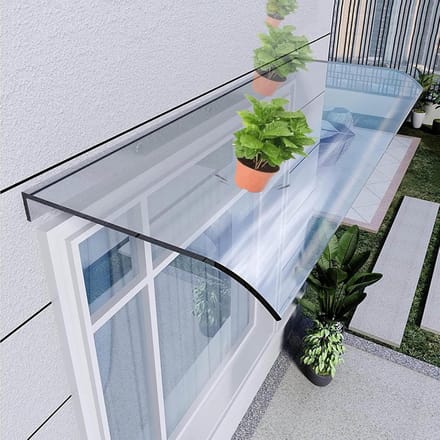 Naamluifel voor Deur en Raam - Verlengbare Polycarbonaat Luifel met UV-bescherming