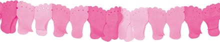 Folat - Roze baby voetjes slinger (6 meter)