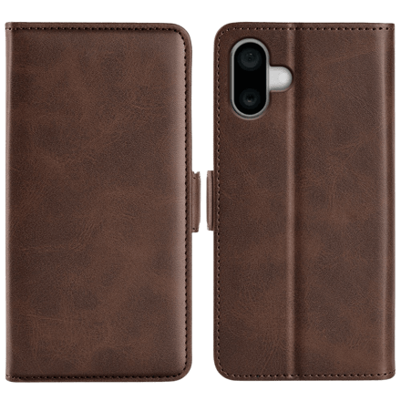 Comfycase Apple iPhone 16 Plus Bookcase Hoesje Bruin