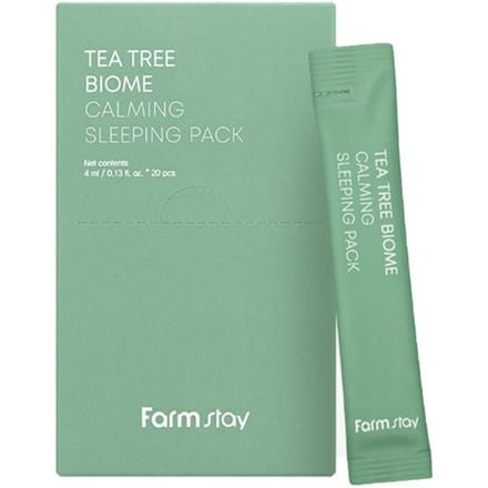 Farm Stay Tea Tree Biome Kalmerend Slaapmasker 20 stuks + WILLEKEURIG CADEAU beige