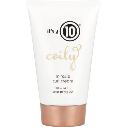 It's a 10, Coily, Miracle Curl Cream, 4 fl oz (118 ml) black