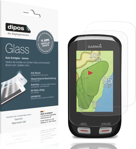 dipos – 2x Matte Pantserfolie geschikt voor Garmin Approach G8 | 9H Screenprotector