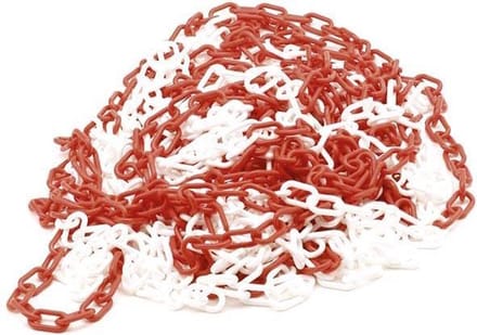 Velleman-Perel Rood/witte ketting - 25m