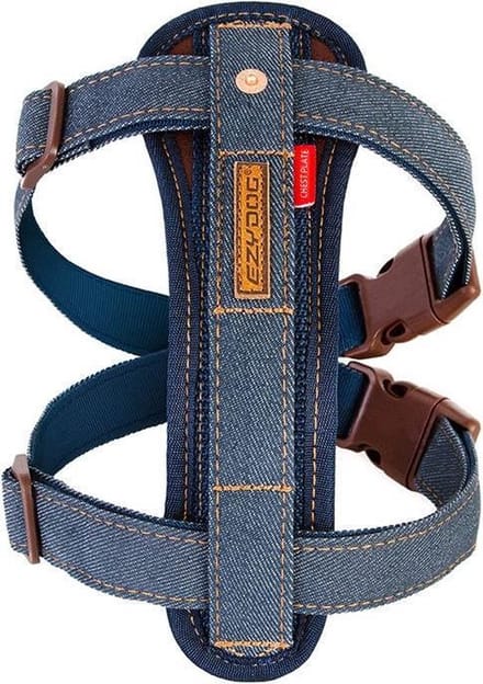 EzyDog Chest Plate Hondentuig - Harnas voor Honden - XL - Denim
