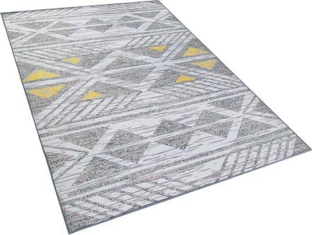 KARGI - Laagpolig vloerkleed - Lichtgrijs - 140 x 200 cm - Polyester