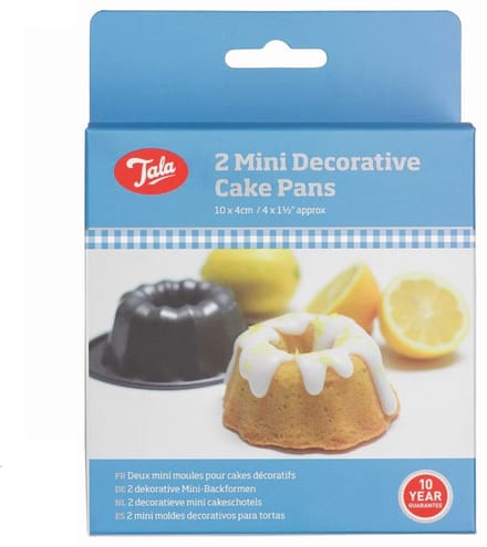 Mini Tulband Bakvorm, Set van 2 Stuks, 10 x 4 cm, Non-Stick - Tala | Everyday