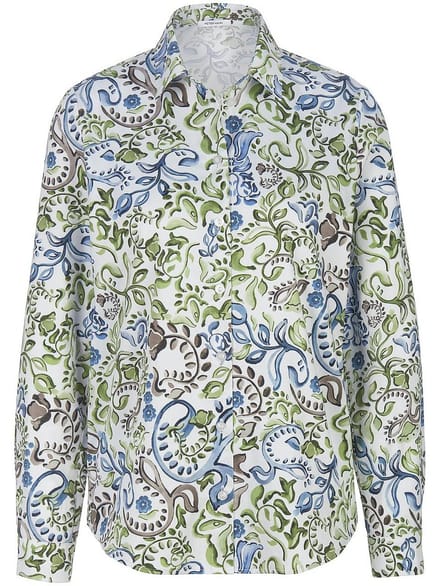 Blouse lange mouwen Van Peter Hahn wit