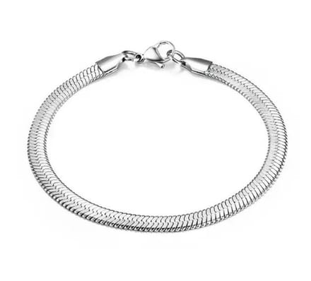 Stainless Steel Slang Armband – .Sieraden Zilver | EmmyRovi
