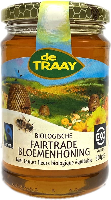De Traay Fair Trade Bloemen Honing 350 gr