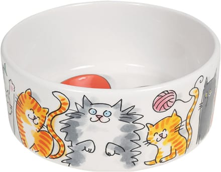 Blond Amsterdam voerbak aardewerk cat 15,5x6,5cm multi