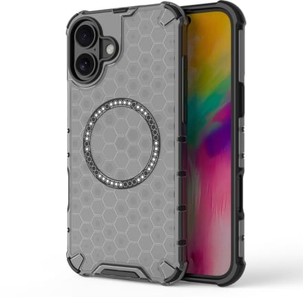 Solidenz HexArmor MagShield geschikt voor iPhone 16 Plus hoesje - Geschikt voor MagSafe - Zwart