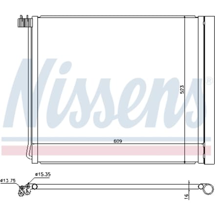 Condensator, airconditioning NISSENS 940339