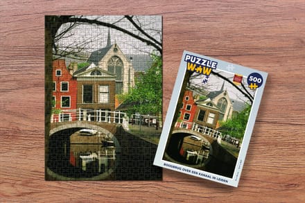 Puzzel Brug - Leiden - Planten - Legpuzzel - Puzzel 500 stukjes