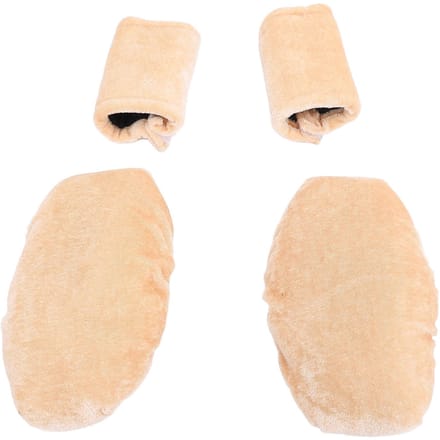 2 Sets Kruk Onderarm Pad Hoes Set Zachte Kruk Onderarm Pad en Handvat Kussens beige