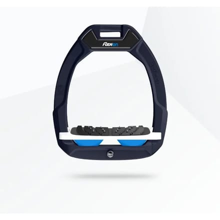Veiligheidsstijgers Paardrijden Ingelend Ultra Grip Groen/Wit/Blauw Flex-On Safe-On