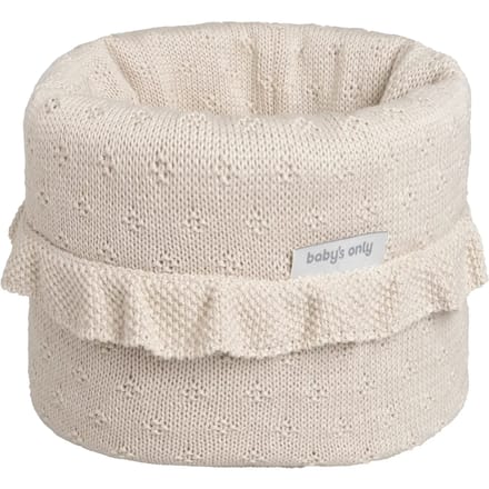 Baby's Only Gebreide commodemandje - Opbergmandje - Commode organizer - Babykamer accessoires Mood - Warm linen
