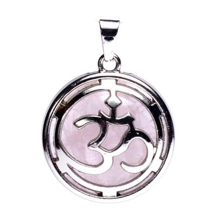 Hanger Ohm met Rozenkwarts - 3 cm