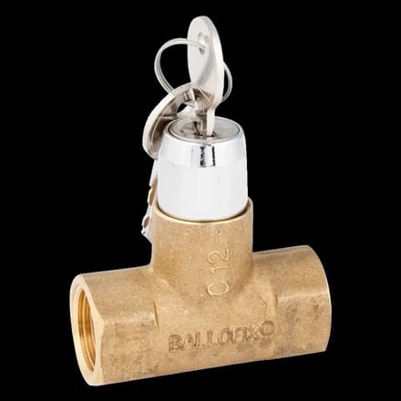 Broen Ballofix afsluitbare mini kogelkraan (sleutel) i/i Rp1" (DN20R) Type B3839, 6005221