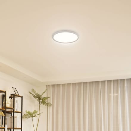 Lindby LED plafondlamp Pravin, Ø 40 cm, CCT, wit
