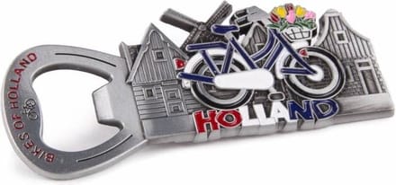 Opener Magneet Fiets Holland Tin - Souvenir