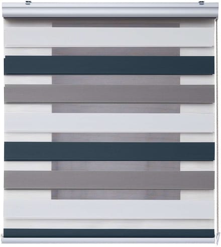 Storesdeco - Premium Duo rolgrodijn met aluminium afwerking, 60x250 cm