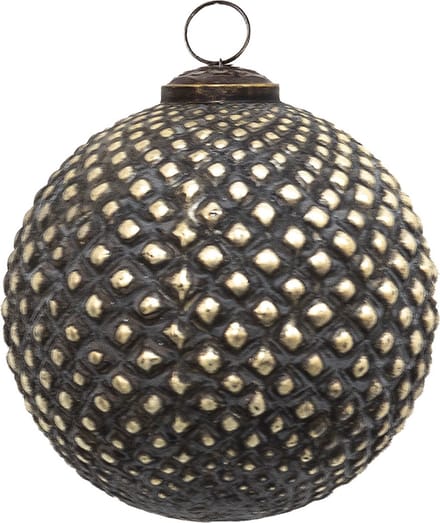 Clayre & Eef Kerstbal Overig Ø 11 cm Bruin Glas Kerstballen