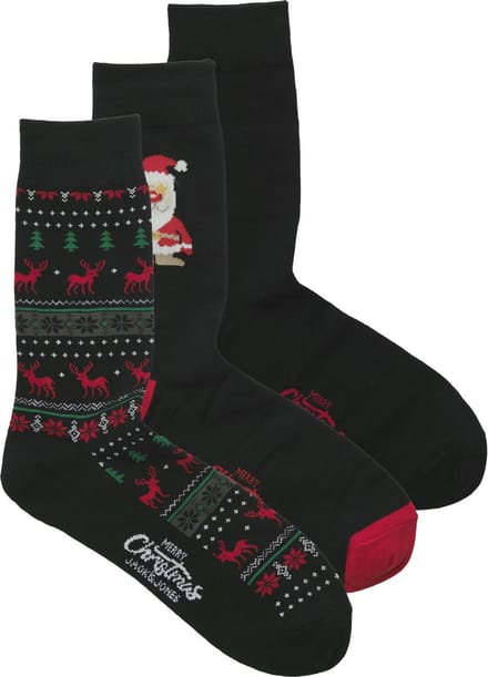 JACK&JONES ADDITIONALS JACXMAS REINDEER SOCKS GIFTBOX Heren Sokken - Maat ONE SIZE