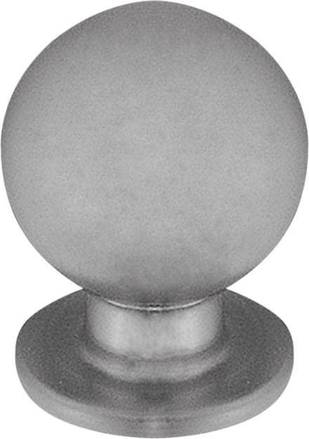 GTV - Meubelknop - bolrond aluminium 17 mm