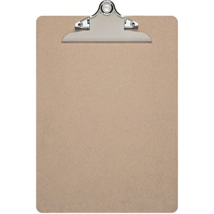 Schrijftablet MAUL-classic, A4 staand formaat, nostalgische clip, hardboard, bruin