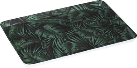 Secret de Gourmet Dienblad - Jungle print - donker groen - 45 x 30 cm - serveerblad