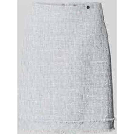 Minirok in bouclé-look met straight fit