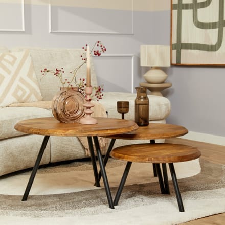 Starfurn salontafel ohio 70 cm set van 3
